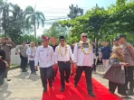 Foto: GAGAH! Andi Kusuma-Budiyono datangi kantor KPU Bangka untuk Mendaftarkan diri Sebagai Calon Bupati dan Wakil Bupati (Ist)