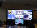 Foto: Rapat pengendalian inflasi yang diikuti Pemprov Babel bersama Kemendagri (Dok Diskominfo Babel)