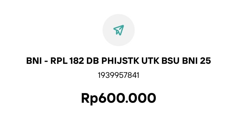 Foto: Contoh BSU 2025 sudah cair di rekening BNI (ist)