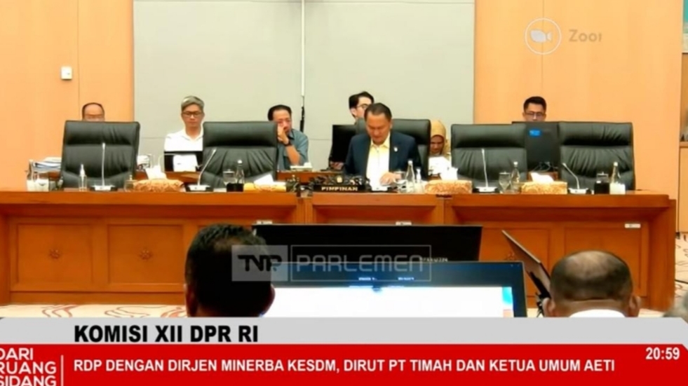 RDP PT Timah Tbk dengan Komisi XII DPR RI (Dok. DPR RI)